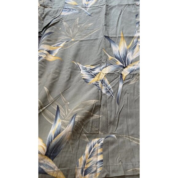 Vintage Tori Richard Men's Sz 2XL Short Sleeve Tropical Tree Leaf Hawaiian Shirt - Picture 8 of 14